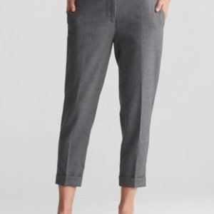 Eileen Fisher Tapered Ankle Trouser in Grey